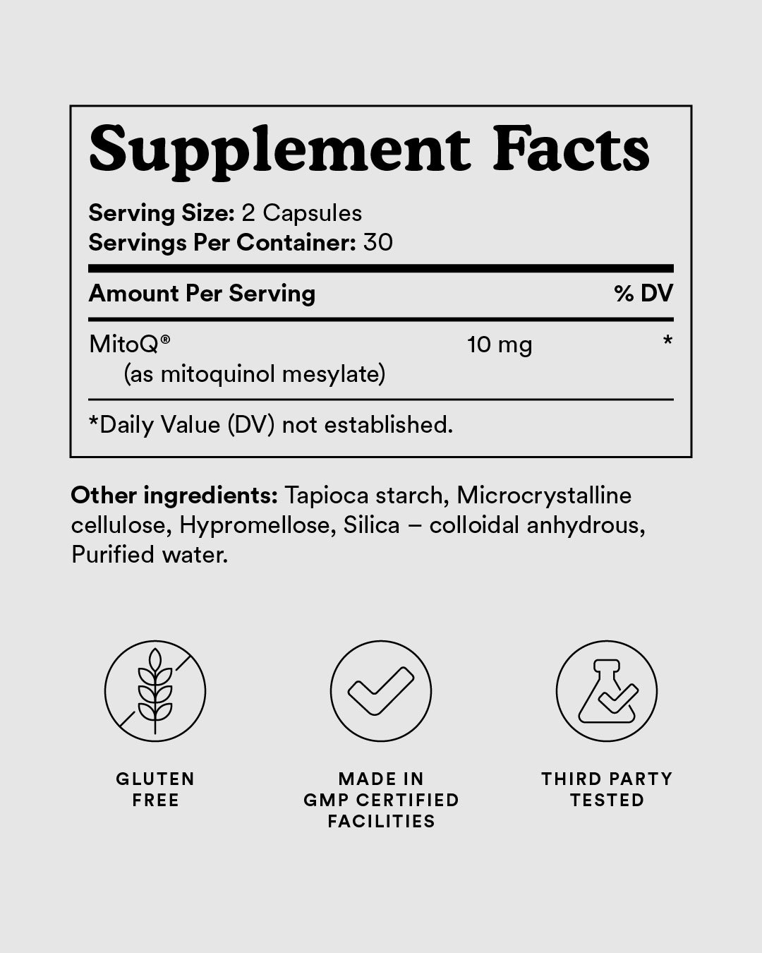 MitoQ pure triple pack
